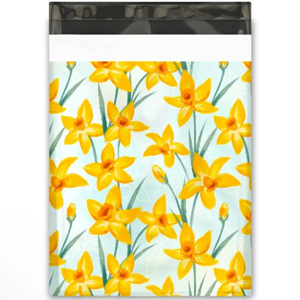 (50) Daffodil Poly Mailers 10”x13” - Picture 2 of 2